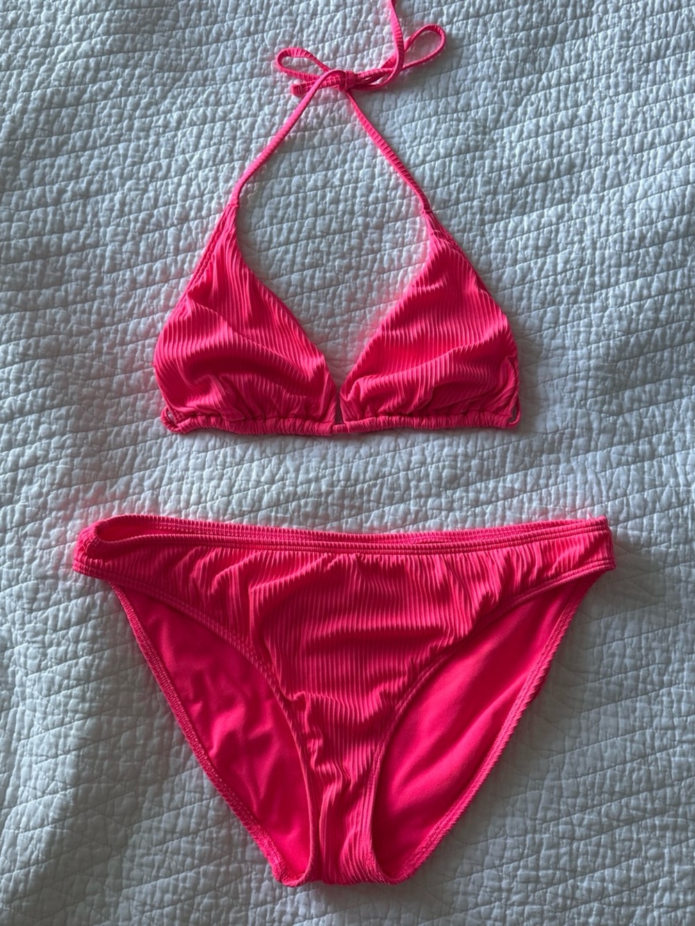 Hot pink bikini